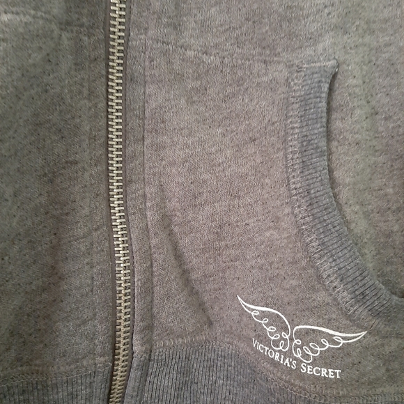 Tres Victoria's Secret Zip Up Fitted Hoodie - Picture 3 of 5
